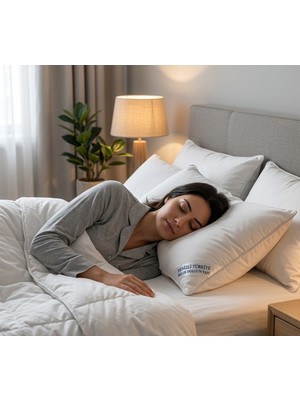 Vivesta Home 800 gr Silikon Yastık 50x70 Yumuşak Dolgun Antialerjik Yıkanabilir Nefes Alabilen Uyku Yastığı