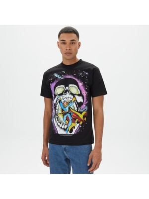 Huf Strange Skull Erkek Siyah T-Shirt