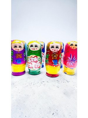 Famemus Accessory 6 Lı Matruşka 1 Model Gönderim Yapılır Renk Karışık Gelir  Matruşka