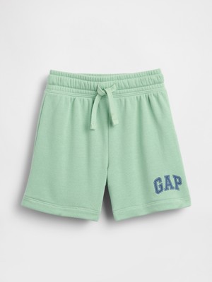 Gap Erkek Bebek Açık Yeşil Logo Pull-On Fransız Havlu Kumaş Şort