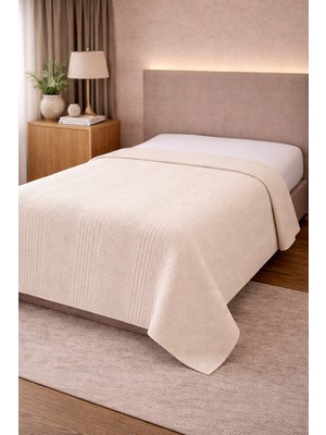 Bella Home Tek Kişilik Pamuklu Petek Pike | 160X220 cm | Hafif & Nefes Alabilir | Yazlık ve Konforlu