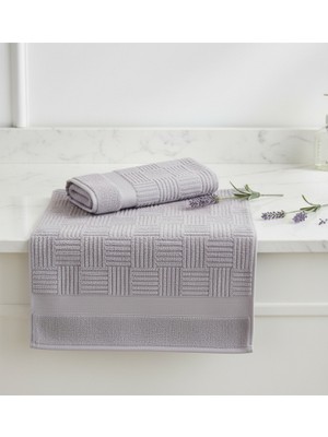 Savessa Raks Serisi 2'li Havlu ELYÜZ-HEDİYE-ÇEYİZ-%100 Pamuk-Yumuşak Dokulu-Hızlı KURUMA-50X100CM-AÇIK Lila