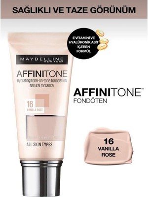 Marka Maybelline New York Affinitone Fondöten - 16 Vanilla Rose