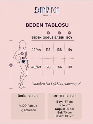 Denizege Butik Tüm Düğme Brode Elbise Cam Göbeği