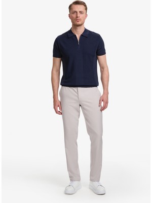 Pierre Cardin Erkek Gri Ex. Slim Fit Beli Kordonlu Pantolon 50324265-VR024