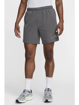 Nike Challenger Grid Mens Running Shorts Slip Astarlı Erkek Koşu Antreman Şortu Gri