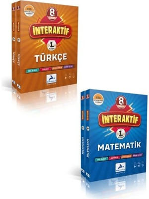 Paraf Yayınları Paraf 8. Sınıf Interaktif Türkçe -Matematik Etkinlikli Soru Bankası Seti 2 Kitap 2025