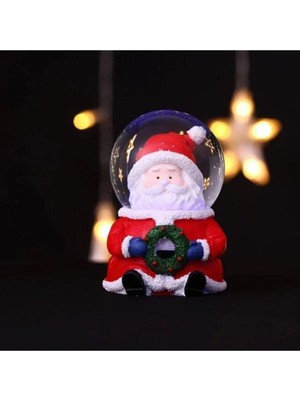 Nesever Store Yılbaşı Işıklı Noel Baba Kristal Top