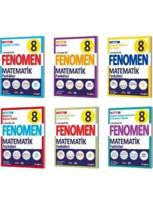 Paraf Yayınları 8. Sınıf  Fenomen Matematik Fasikül Seti 2026 en Güncel Basım'