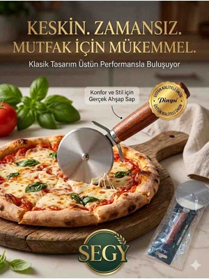 Pinyu Segyhome Ahşap Saplı Pizza Kesici,