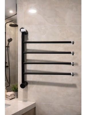 Elektrikli Havlupan 45X55X90 cm 80 Watt ( Siyah )