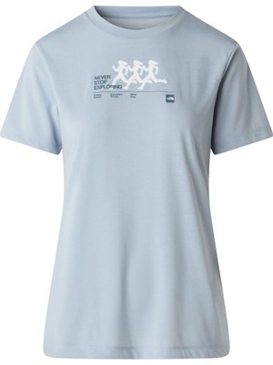 The North Face W Bıtmap Sılhouette Short Sleeves Tee-Gr Kadın Tişört NF0A8G0CFM21
