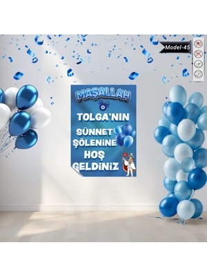 Akıllı Kağıt Statik Tutunma Özellikli Sünnet Tablo - Poster Özel Gün ( Model - 45)