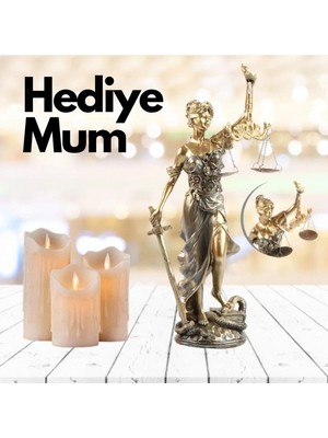 Nesever Store Adalet Heykeli Themis Büyük Boy Adalet Biblosu