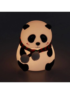 Nesever Store Yumuşak Dokulu Panda Tasarımlı Gece Lambası