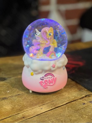 Nesever Store Mega Boy Kar Küresi Unicorn Full Otomatik Kar Püskürtmeli Işıklı Müzikli