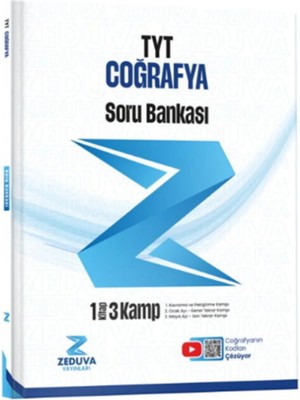 Paraf Yayınları Zeduva Yayınları Coğrafyanın Kodları Tyt Coğrafya 1 Kitap 3 Kamp Soru Bankası