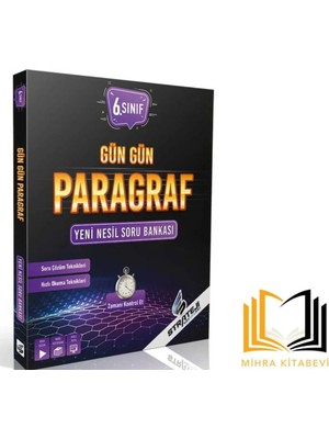 Paraf Yayınları Strateji Yayınları 6.sınıf Gün Gün Paragraf Soru Bankası 2025