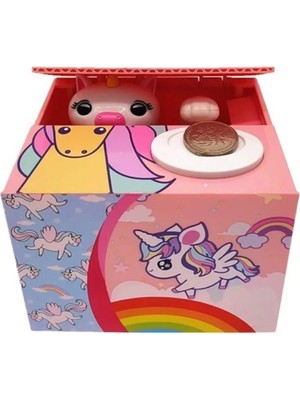 Nesever Store Hırsız Unicorn Para Yiyen Unicorn Kumbara Pilli
