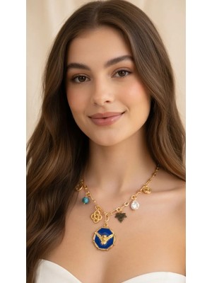 İpar Aksesuar Gold Zincir  Özel Tasarim Butik Kolye