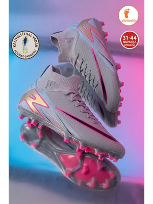 Albishoes Erkek Halı Saha Krampon Kaliteli Ithal Taban Çim Saha Çoraplı Ayağı Saran Esnek Konforlu