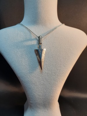 Mryart Mızrak Ucu Detaylı Çelik Kolye Unisex