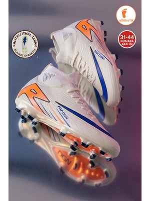 Albishoes Erkek Halı Saha Krampon Kaliteli Ithal Taban Çim Saha Çoraplı Ayağı Saran Esnek Konforlu
