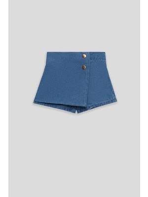 Bg Store Kız Bebek Denim Şort Etek