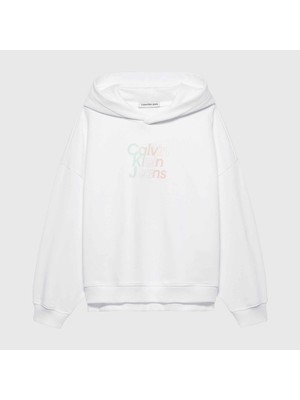Calvin Klein Çocuk Beyaz Sweatshirt