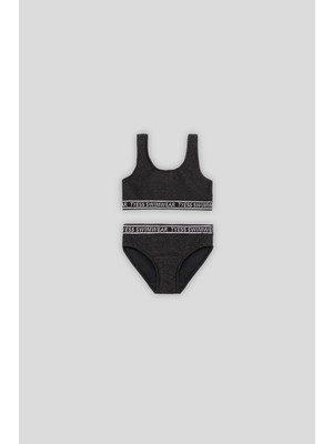 Tyess Bg Store Kız Çocuk Siyah Bikini