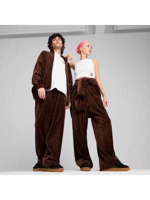 Puma T7 Oversized Track Erkek Kahverengi Pantolon
