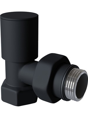 Radyatör Havlupan Vanası Köşe Tip 1/2'' Siyah