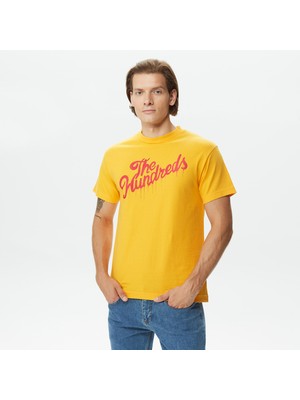 The Hundreds Drip Slant Erkek Sarı T-Shirt