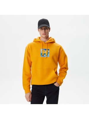Huf Tresspass Pullover Erkek Turuncu Hoodie