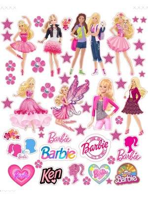 Bsb Barbie Sticker Telefon Laptop Notebook Tablet Defter Matara Stiker Etiket ST155