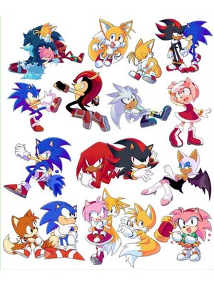 Bsb Sonic Sticker Telefon Laptop Notebook Tablet Defter Matara Stiker Etiket ST517