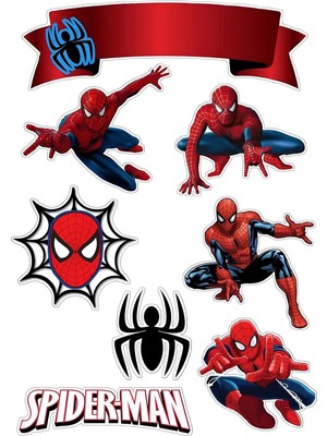 Bsb Spider Man Sticker Telefon Laptop Notebook Tablet Defter Matara Stiker Etiket ST146