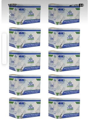Tules Non-Woven Steril Spanc Gazli Bez Gaz Kompres 7,5x7,5 1000 Adet 10 Kutu