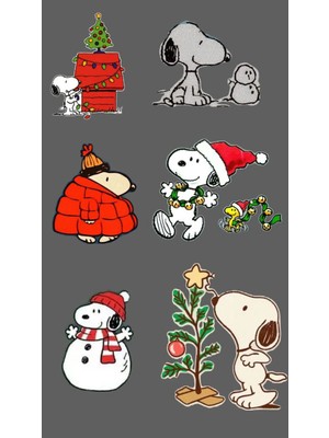 Bsb Snoopy Sticker Telefon Laptop Notebook Tablet Defter Matara Stiker Etiket ST871