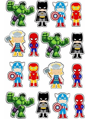 Bsb Marvel Sticker Telefon Laptop Notebook Tablet Defter Matara Stiker Etiket ST676