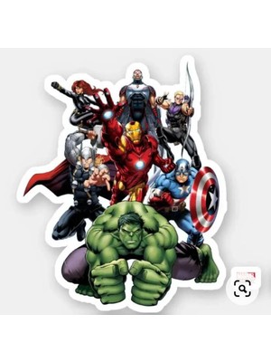 Bsb Marvel Sticker Telefon Laptop Notebook Tablet Defter Matara Stiker Etiket ST695