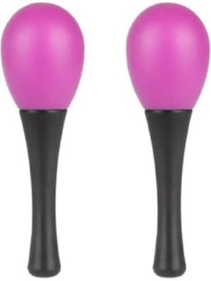 Aesco Midex ORF-MRC-06PL Örf Aletleri Mor Marakas Plastik Maracas 2 Adet (Çift)