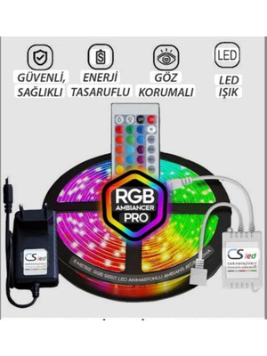 Erbay Hazır Tak Çalıştır Rgb Şerit LED 5metre