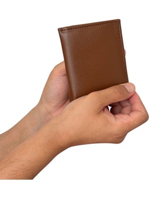 Tisaati Premium Serisi Lüks Deri Özel Üretim Dikey Klasik Bozuk Para Bölmeli Erkek Cüzdanı