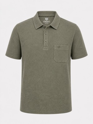 Simenti Polo Yaka Klasik Fit Kısa Kol Erkek Cepli Tişört 7648