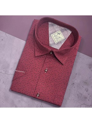 Eren Style Linen Keten Klasik %100 Cotton Kısa Kollu Terletmeyen Gömlek