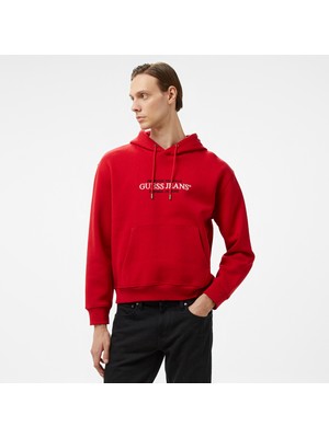 Guess Organic 365 Erkek Kırmızı Sweatshirt