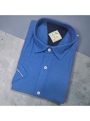Eren Style Linen Keten Klasik %100 Cotton Kısa Kollu Terletmeyen Gömlek