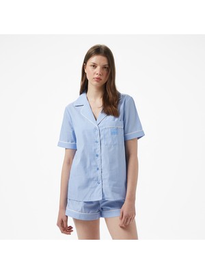 Guess Marta Pj Set  Kadın Mavi Pijama Seti