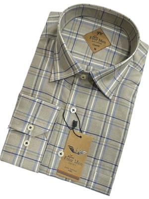 Eren Style Linen Keten Klasik %100 Cotton Uzun Kollu Terletmeyen Gömlek